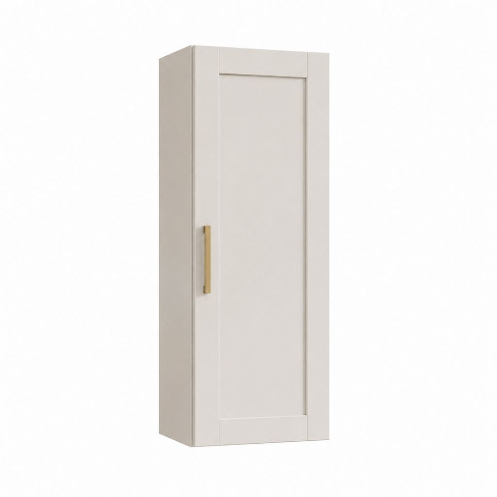 Kleiderschrank 1-türig Cremeweiß MDF 50 x 60 x 190 cm