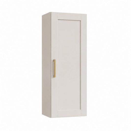 Kleiderschrank 1-türig Cremeweiß MDF 50 x 60 x 190 cm
