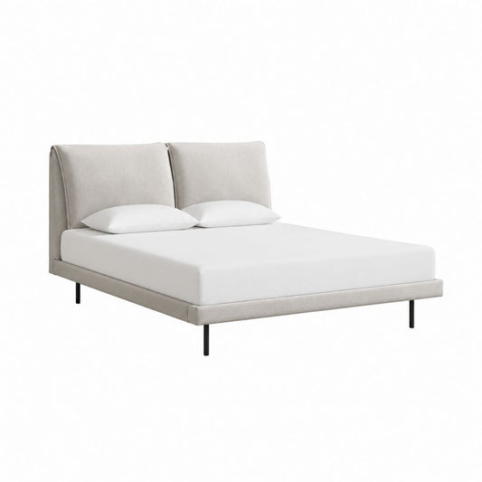 Polsterbett Bettgestell Beige Polyester Rechteckig 180 x 200 cm